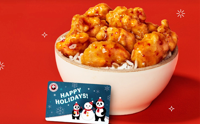 Panda Express Panda Bowl with Holiday Gift Card