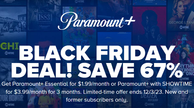 Paramount Plus with Showtime Graphic with Text Describing the Promotion