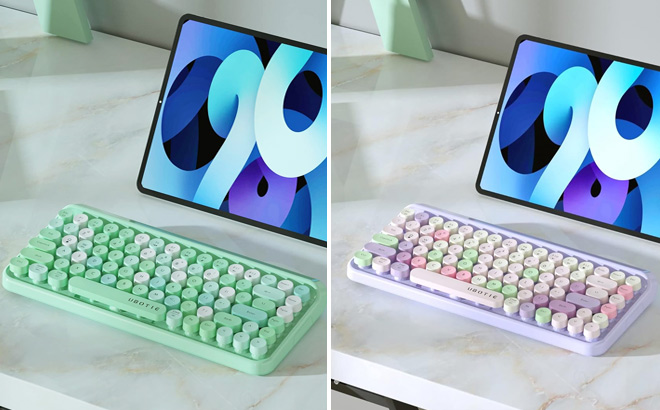 Portable Bluetooth Colorful Computer Keyboard