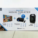 Portable Projector with 120 Inch Screen and Speaker