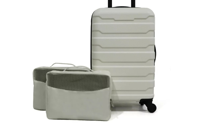 Protege 3 Piece Luggage Set in White Color