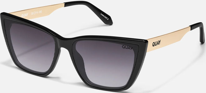 Quay Australia Call The Shots Remixed Sunglasses on a Gray Background