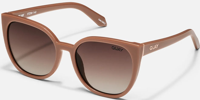 Quay Australia Staycation Sunglasses on a Gray Background