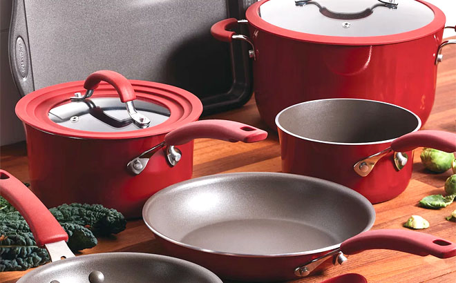 Rachael Ray Cookware Set on a Table