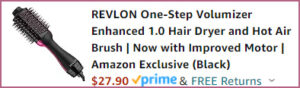 Revlon One Step Volumizer Enhanced Hair Dryer and Hot Air Brush
