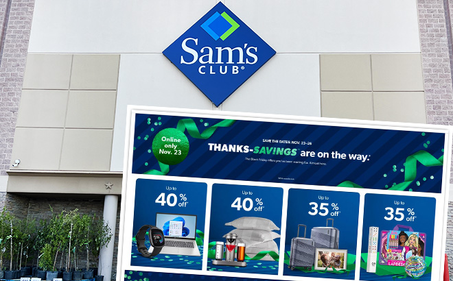 Sams Club Storefront and Black Friday 2023 Ad Scan