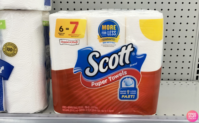 Scott Choose A Sheet Paper Towel 6 Pack