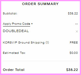 Screenshot of the order summary for Michael Kors Crossbody bag