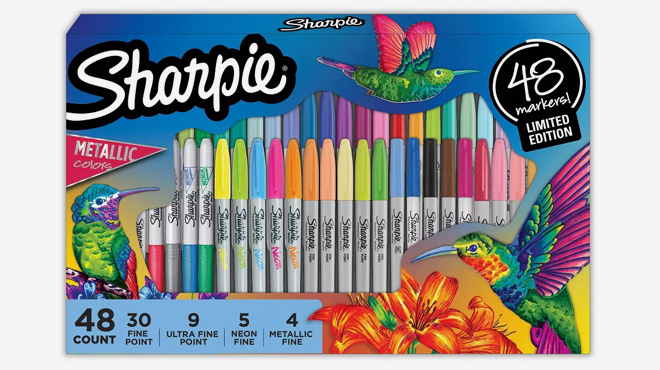 Sharpie Fine Tip Permanent Markers 49 Count