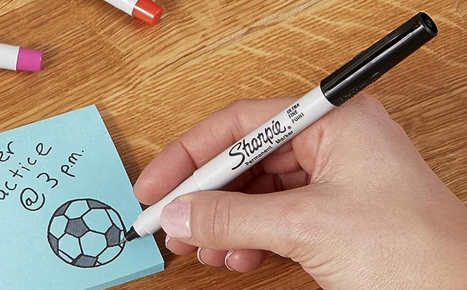 Sharpie Permanent Marker in Black Color Sharpie Permanent Marker in Black Color