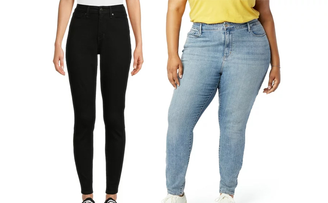 Signature by Levi Strauss Co Womens High Rise Skinny Jeans and Womens Plus High Rise Skinny Jeans Signature by Levi Strauss Co Womens High Rise Skinny Jeans and Womens Plus High Rise Skinny Jeans
