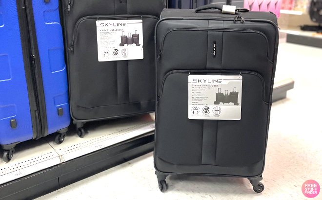 Skyline Softside Checked Spinner 5 Piece Luggage Set at Target