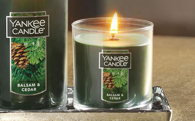 Small Tumbler Balsam Cedar Yankee Candle
