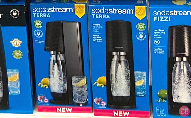 SodaStream Terra Sparkling Water Maker in Black