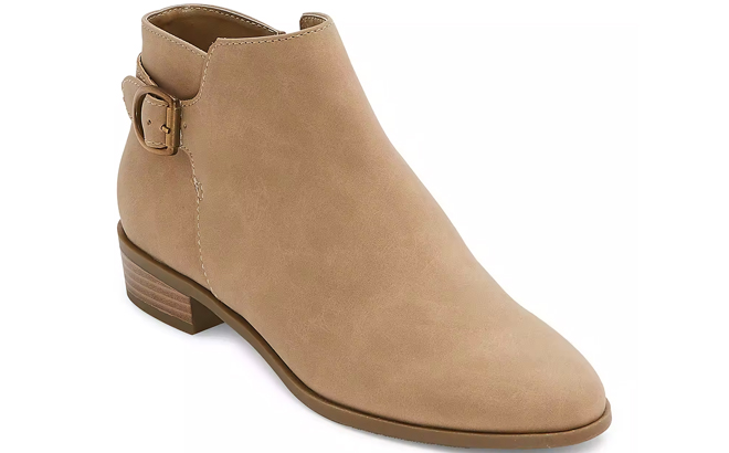 St Johns Bay Womens Rayford Stacked Heel Booties