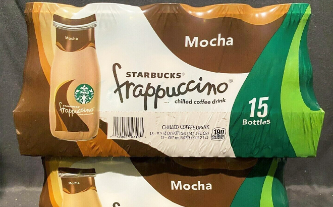 Starbucks 9 5 oz Frappuccino Mocha Iced Coffee 15 Pack