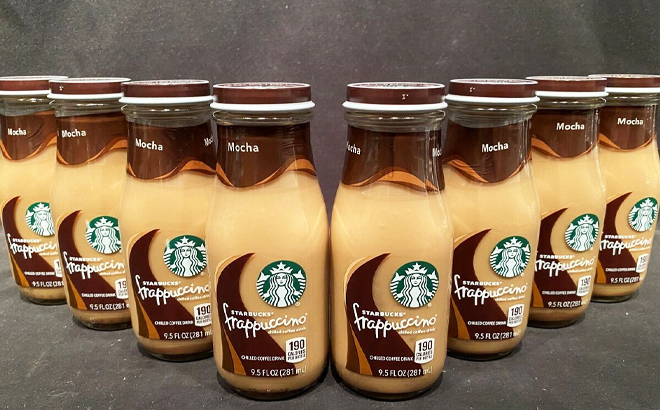 Starbucks 9 5 oz Frappuccino Mocha Iced Coffee Bottles