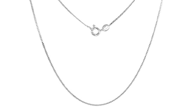 Sterling Silver Serpentine Chain Necklace