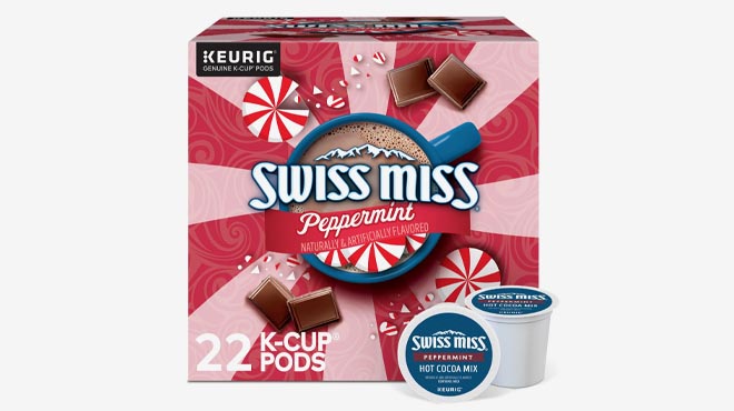 Swiss Miss Peppermint Hot Cocoa Single Serve Keurig K Cup Pods