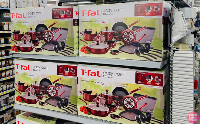 T fal Easy Care Nonstick Cookware on Shelf at Walmart