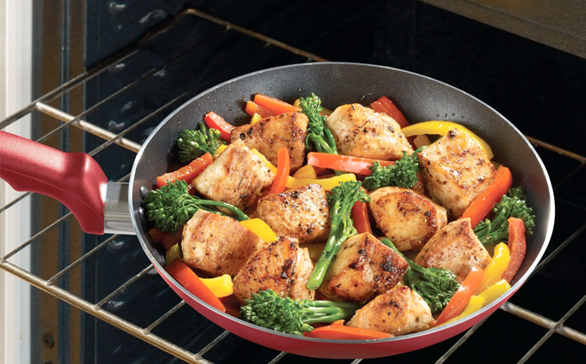 T fal Kitchen Solutions 21 Piece Cookware Set in Red 1 T fal Kitchen Solutions 21 Piece Cookware Set in Red 1