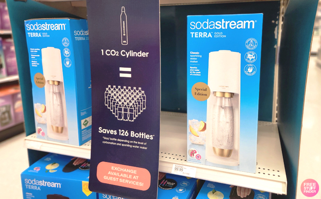 Target SodaStream Terra Sparkling Water Maker in Gold Edition