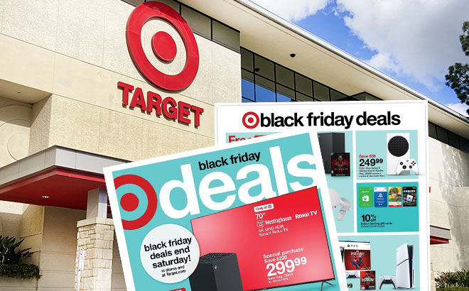Target Store Front and Black Friday Ad Scan 2023