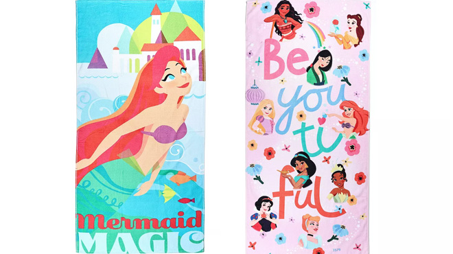 The Big One Disneys Little Mermaid and Disney Princess Beach Towels