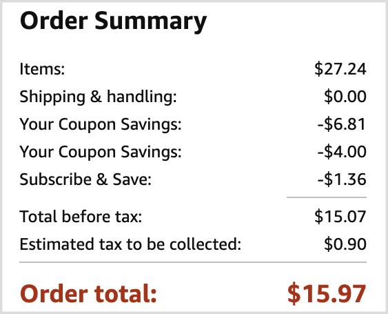 Tide Pods Laundry Detergent Checkout