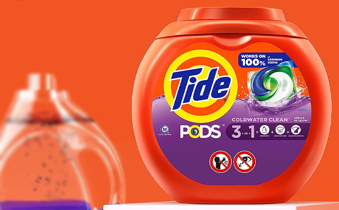 Tide Pods Liquid Laundry Detergent Soap in Meadow Scent