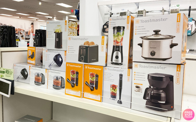Toastmaster Small Kitchen Appliances on a Shelf at a Kohl's Store
