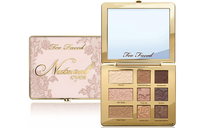 Too Faced Natural Eyes Eye Shadow Palette on a White Background