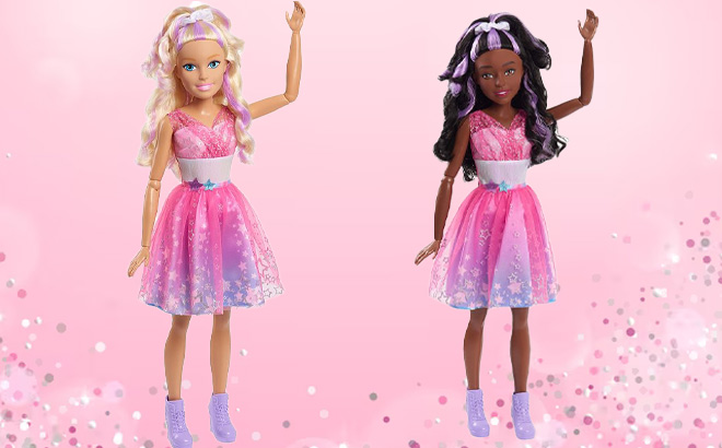 Two Barbie 28 Inch Star Power Dolls