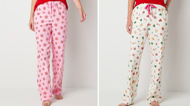 Two Colors of Sleep Chic Womens Pajama Flannel Pants