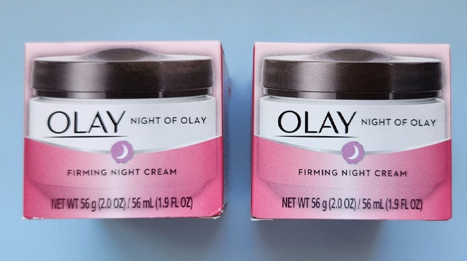 Two Olay Firming Night Creams