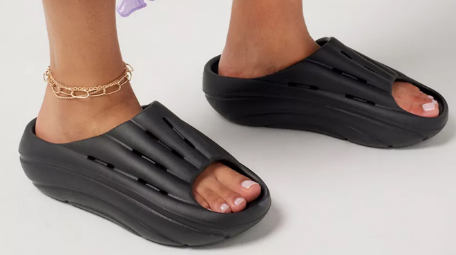 UGG Foamo Slide Sandals in Black