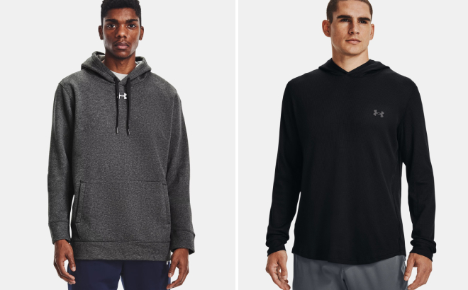 Under Armour Mens Hustle Fleece and Waffle Hoodie s
