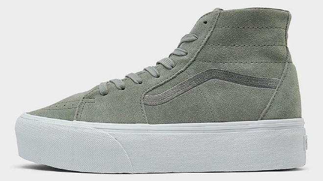 VANS Womens Sk8 Hi Tapered Stackform Soft Suede Casual Shoes 1 1