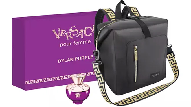 Versace Dylan Purple Backpack Set