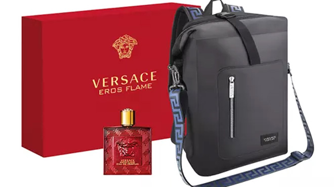 Versace Eros Flame Backpack Set