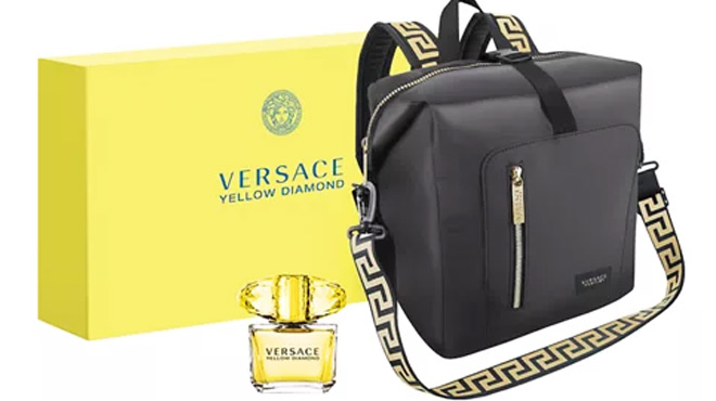 Versace Yellow Diamond Backpack Set