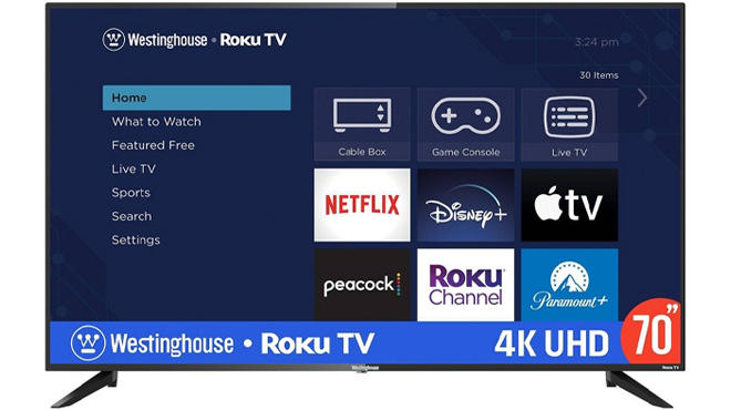 Westinghouse 70 Inch 4K UHD Smart Roku TV