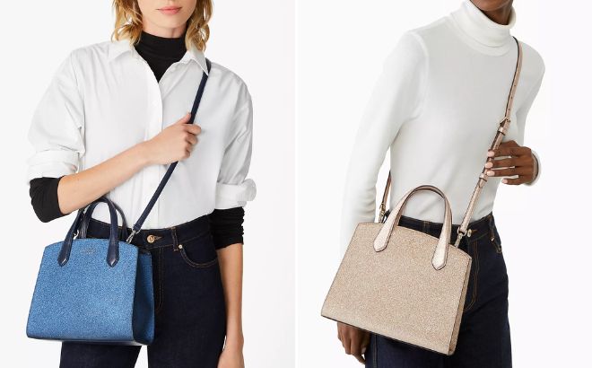 Women are Wearing Kate Spade Glitter Tinsel Satchel