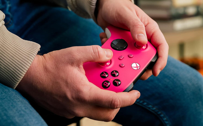 Xbox Core Wireless Controller in Deep Pink Color