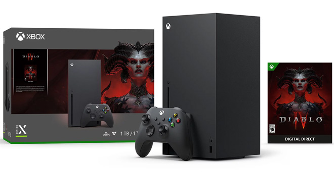 Xbox Series X Diablo Bundle White Backround
