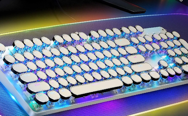 YSCP Typewriter Style Mechanical Gaming Keyboard