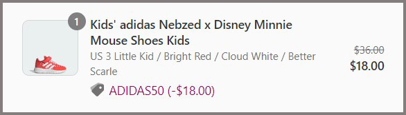 Adidas Kids Minnie Mouse Shoes Summary