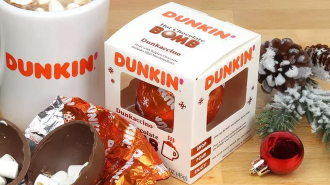an Image of Dunkin Hot Chocolate Bomb