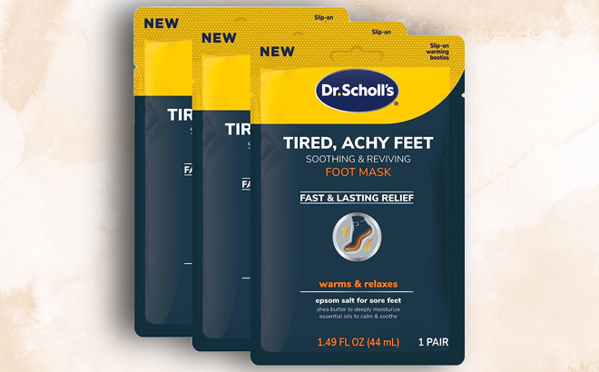 an Image of a Dr Scholls Foot Mask 3 Pack