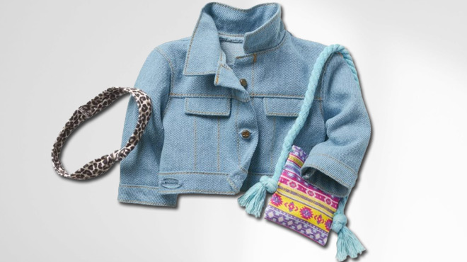 merican Girl Truly Me Accessories Jean Jacket Purse and Headband